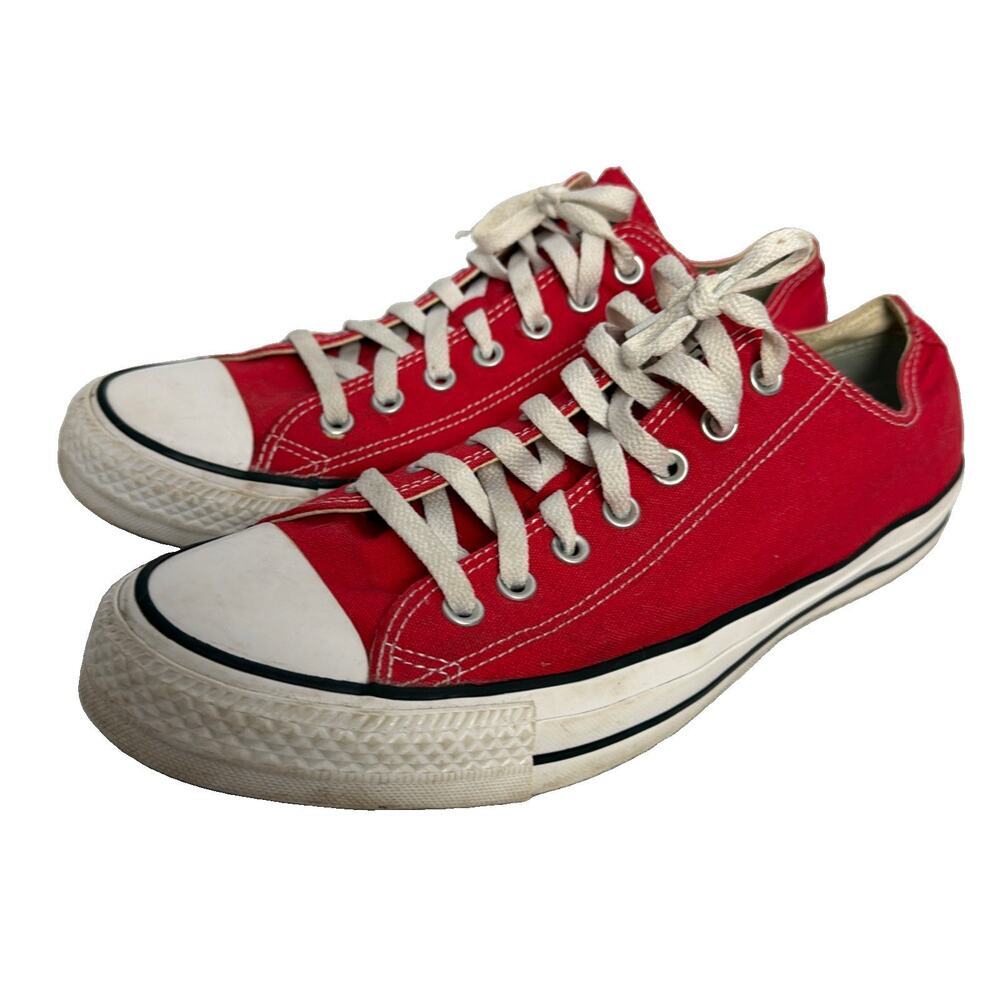 Converse Chuck Taylor All Star Ox Red Canvas Low Top Sneakers M9696 Men’s 12